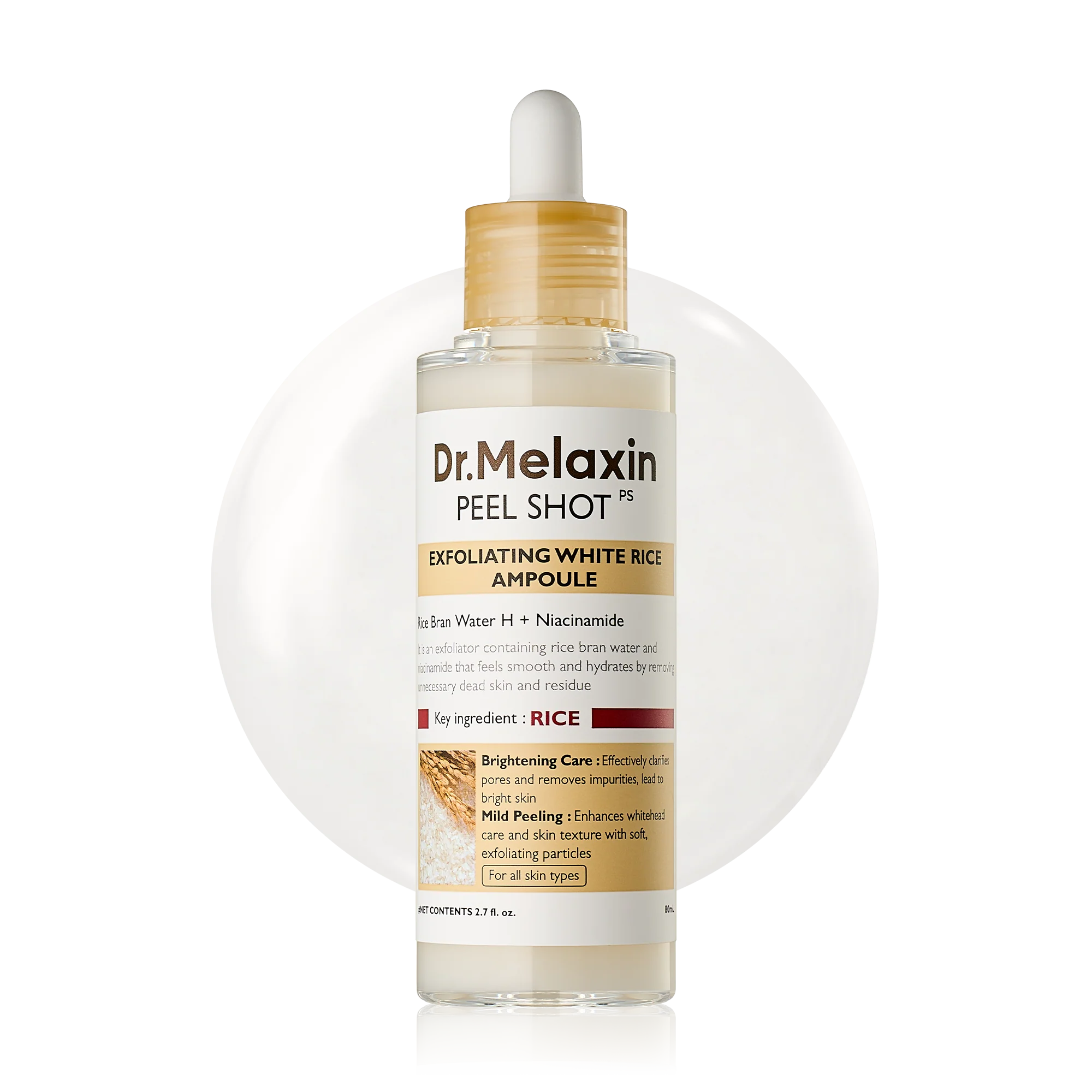 Dr.Melaxin - Peel Shot Exfoliant Rice Ampoule