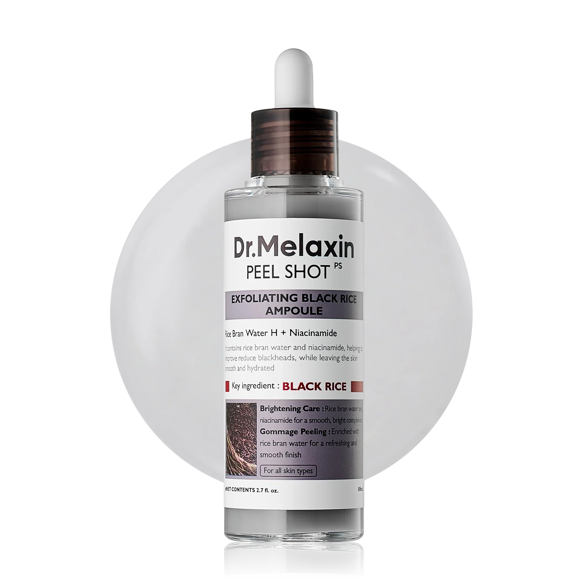 Dr.Melaxin - Peel Shot Exfoliant Black Rice Ampoule